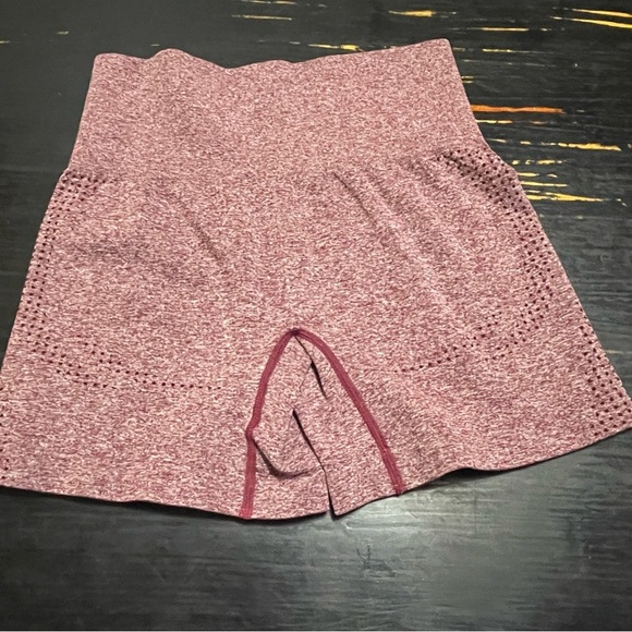 Women's Pink High-Waisted Shorts - Picture 2 of 3